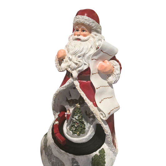 CARILLON BABBO NATALE PAESAGGIO 18X29CM IN STOCK