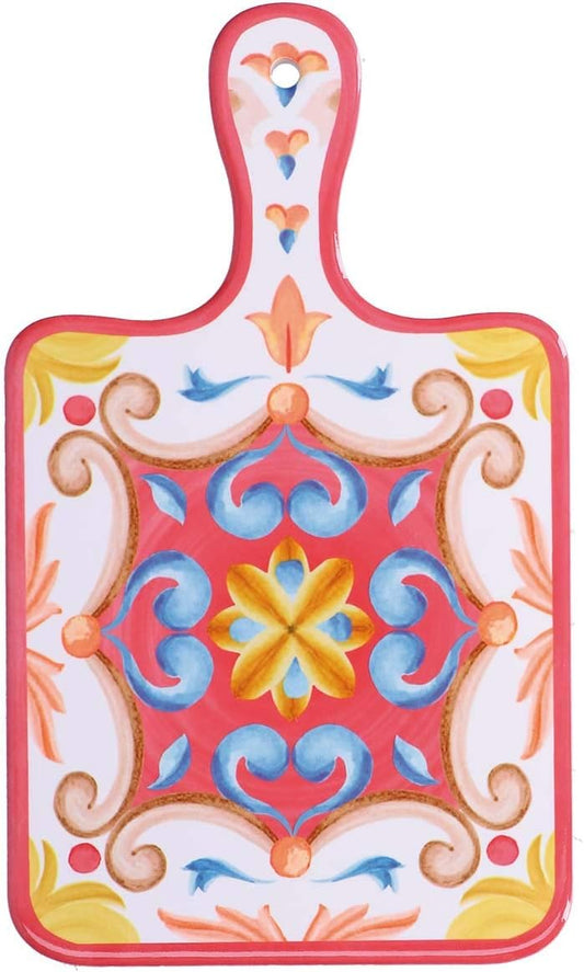 ROSE E TULIPANI TAGLIERE RETTANGOLARE BORGO