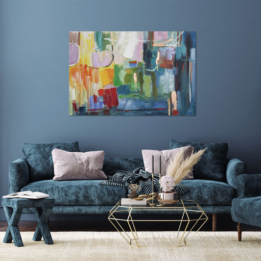 AGAVE QUADRI PITTURA ASTRATTA (VISTA 3D)