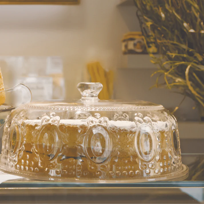 BACI MILANO PIATTO TORTA CON CUPOLA BAROQUE & ROCK