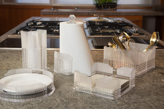 BACI MILANO PORTA TOVAGLIOLI CHIC & ZEN ACRILICO TRASPARENTE