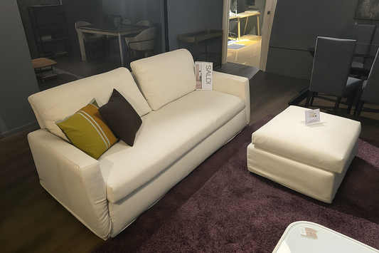 DIVANO CON POUF OCCASIONE