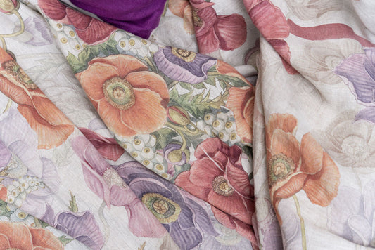 TESSITURA TOSCANA TELERIE MEZZERO POPPY