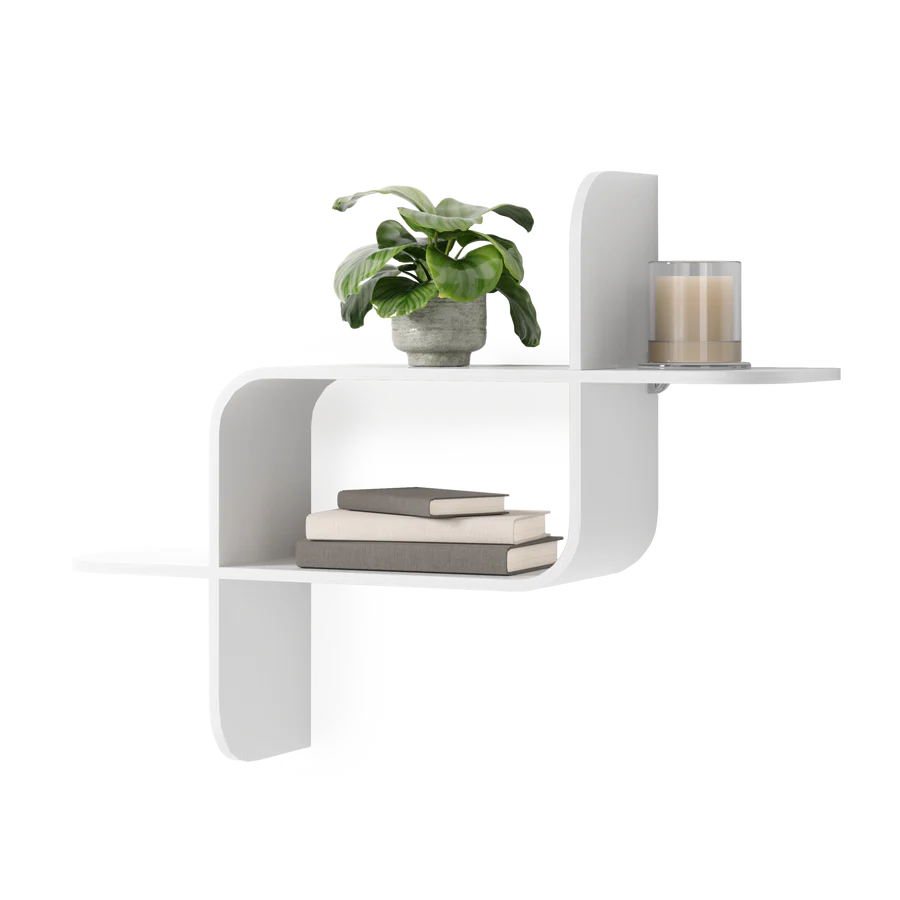 UMBRA MONTAGE WALL SHELF (WHITE)