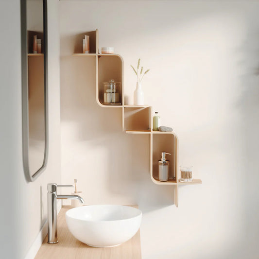 UMBRA MONTAGE WALL SHELF (NATURAL)
