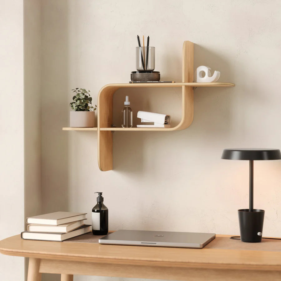 UMBRA MONTAGE WALL SHELF (NATURAL)