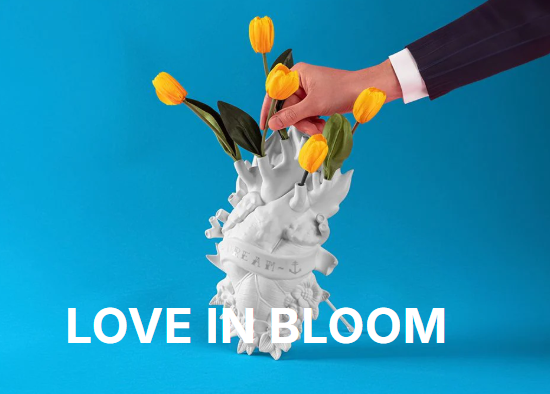 SELETTI LOVE IN BLOOM VASE