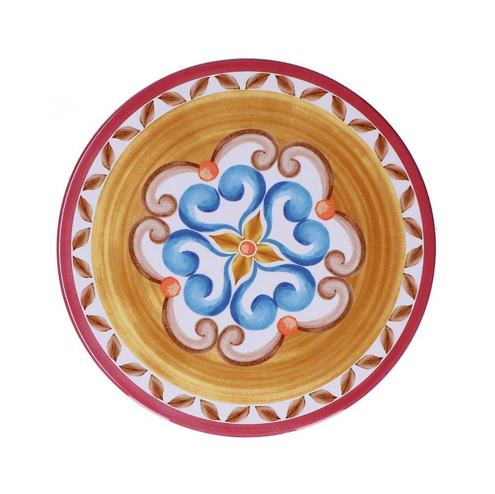 ROSE E TULIPANI SOTTOPENTOLA 20CM CERAMICA BORGO