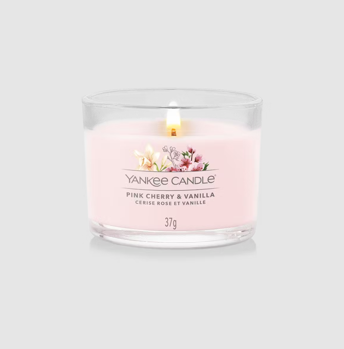 Bougie Yankee Cherry Rose et Vanille (différents styles)