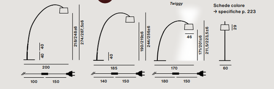 FOSCARINI TWIGGY ROSEWOOD - 070