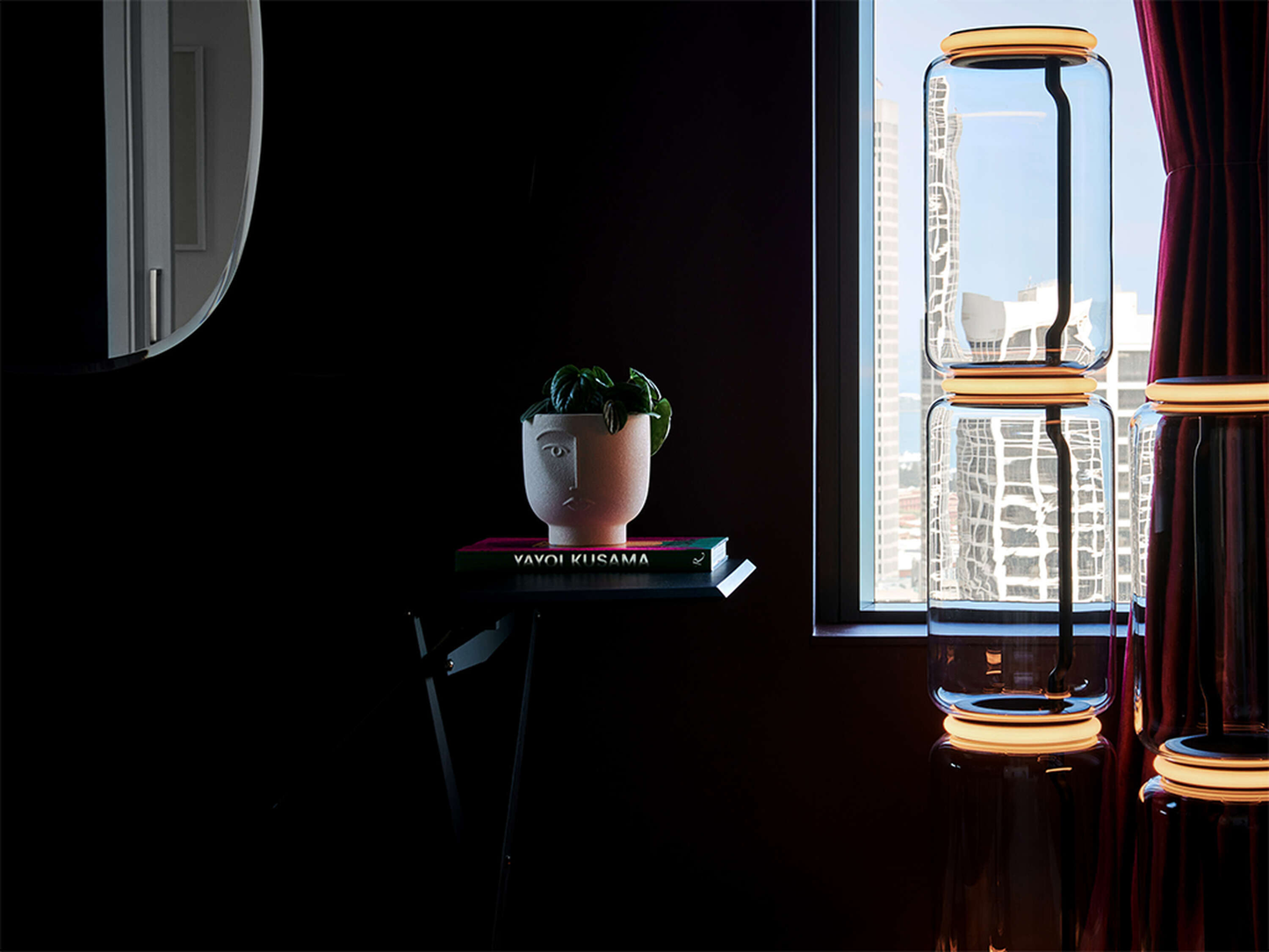 FLOS NOCTAMBULE FLOOR 4 HIGH CYLINDER BIG BASE