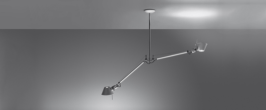ARTEMIDE TOLOMEO DUE BRACCI SOSPENSIONE