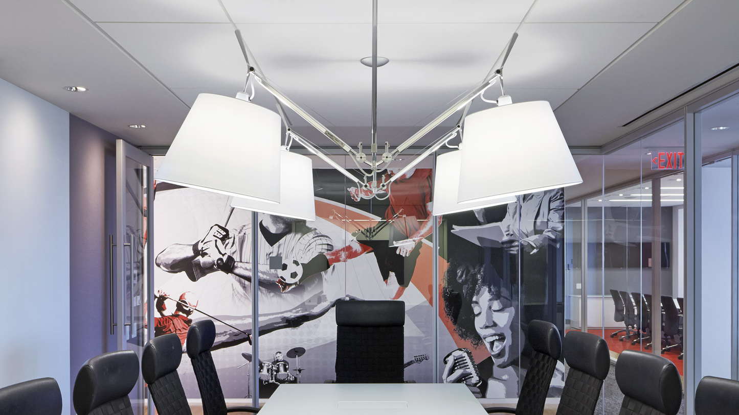 ARTEMIDE TOLOMEO BASCULANTE SUSPENSION 2 BRACCI