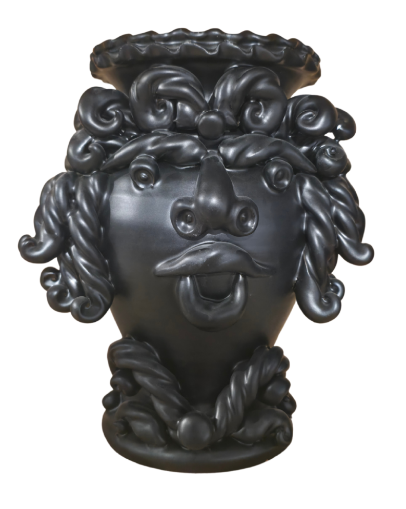 CERAMICHE TESTA DI MORO NERO OPACO H26