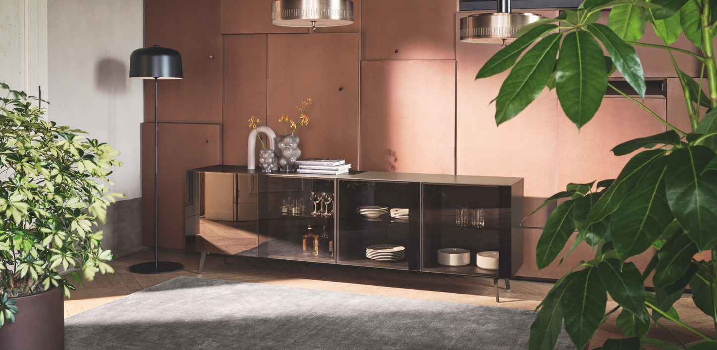 CALLIGARIS MADIA UNIVERSAL 180X50 CON LED NERO OPACO IN STOCK