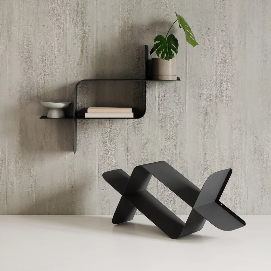 UMBRA MONTAGE METAL WALL SHELVES , SET OF 2