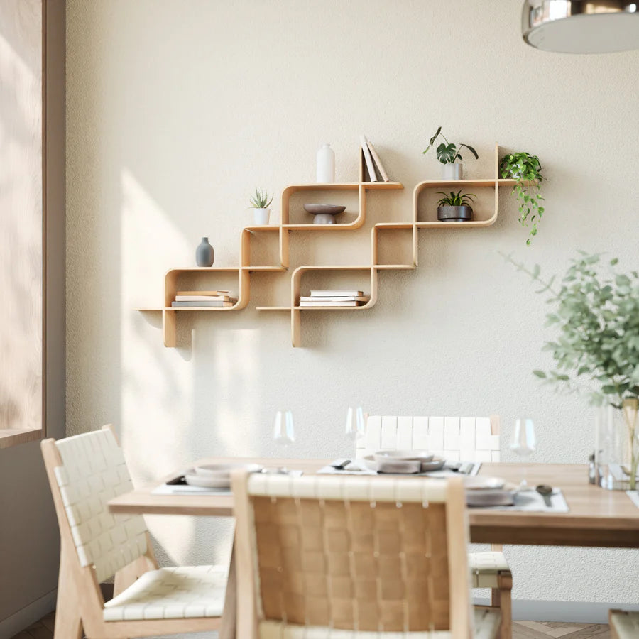 UMBRA MONTAGE WALL SHELF (NATURAL)