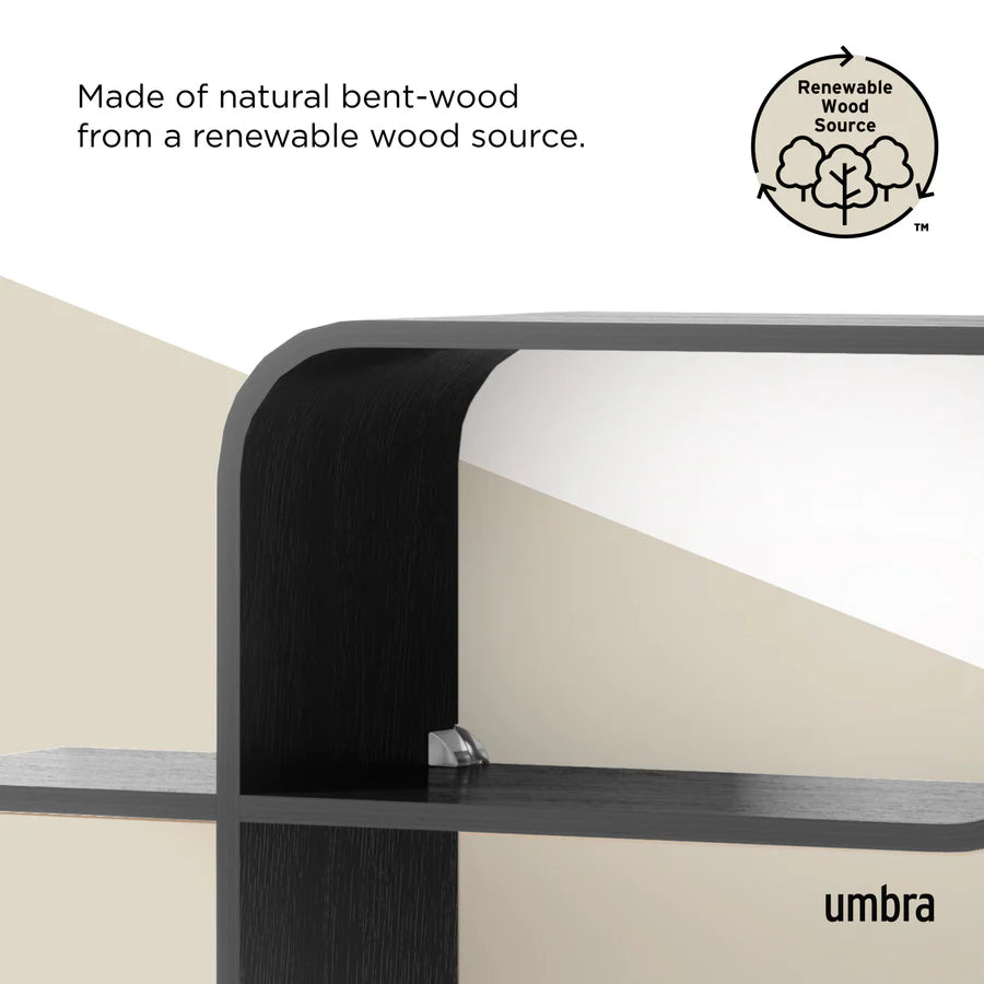 UMBRA MONTAGE WALL SHELF (BLACK)