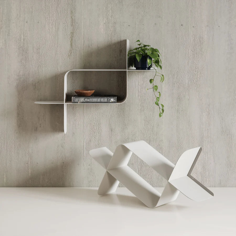 UMBRA MONTAGE METAL WALL SHELVES , SET OF 2