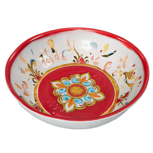 ROSE E TULIPANI INSALATIERA GRANDE BORGO