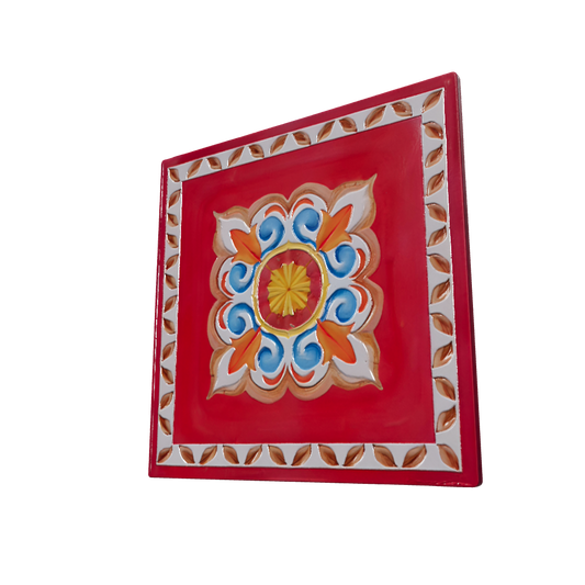 ROSE E TULIPANI SOTTO PENTOLA CERAMICA BORGO