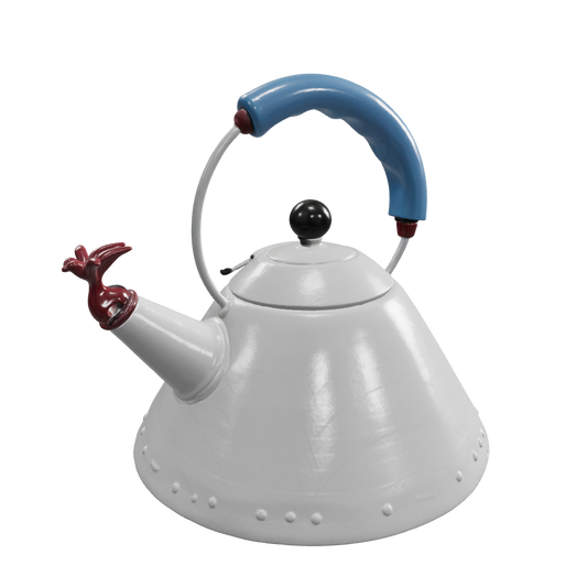 ALESSI BOLLITORE CON MANICO A FISCHIETTO A UCCELLINO