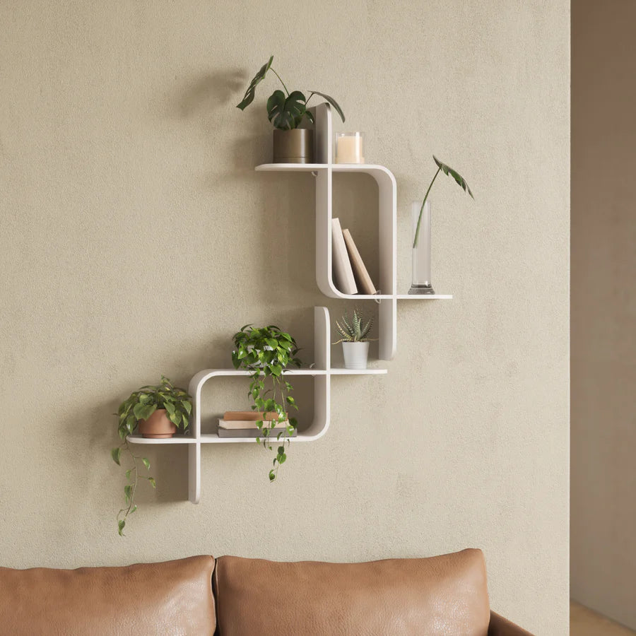 UMBRA MONTAGE WALL SHELF (WHITE)