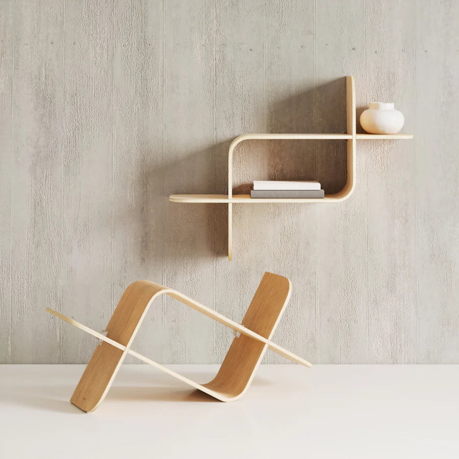 UMBRA MONTAGE WALL SHELF (NATURAL)