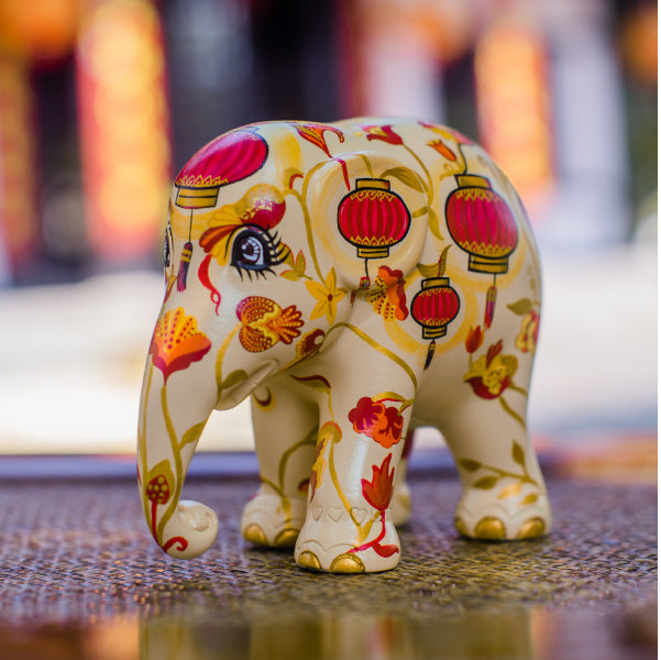 ART DÉCORATION DÉFILÉ D'ÉLÉPHANTS TUAN YUAN