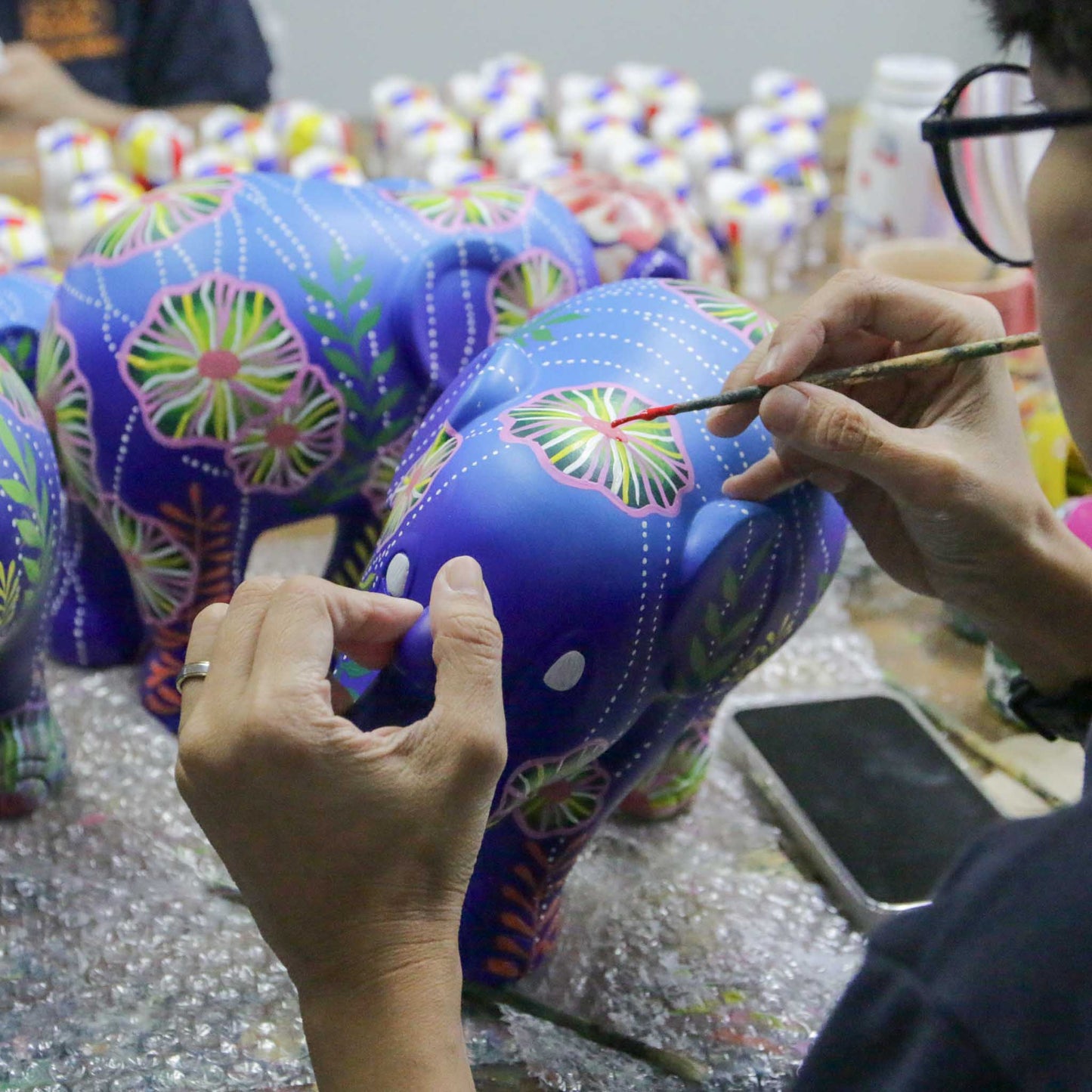 ART DECORATION ELEPHANT PARADE WATER FLOWERS