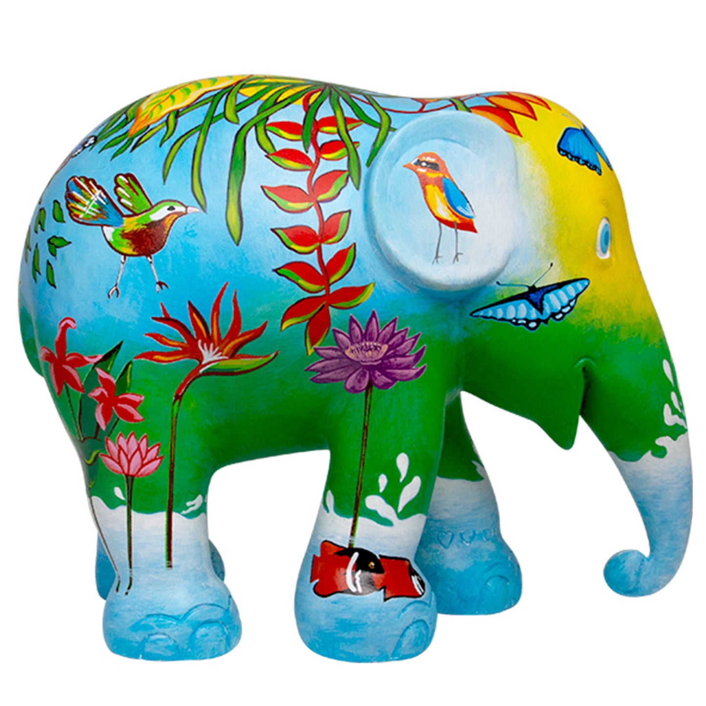 ART DÉCORATION DÉFILÉ D'ÉLÉPHANTS JE SUIS LA NATURE