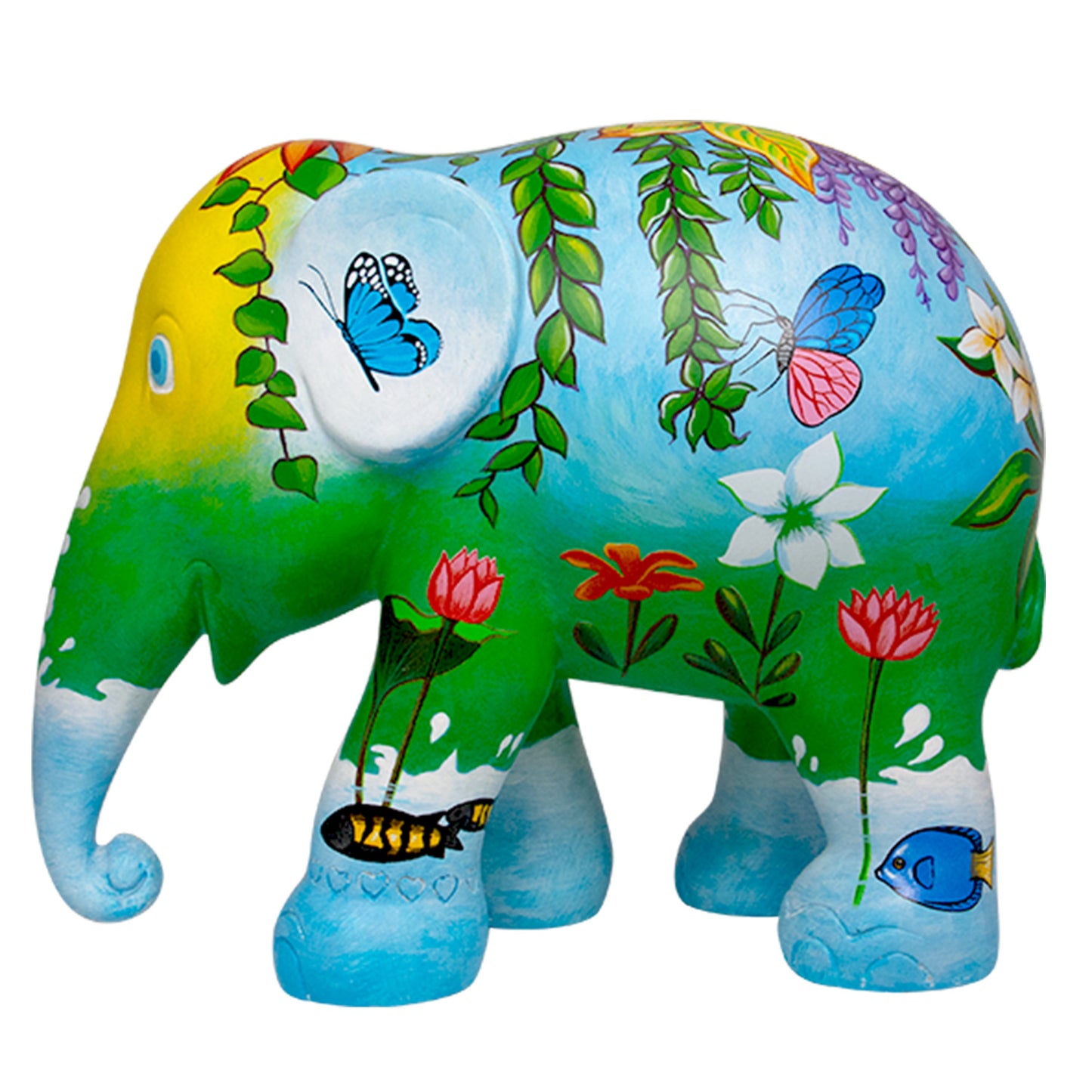 ART DÉCORATION DÉFILÉ D'ÉLÉPHANTS JE SUIS LA NATURE