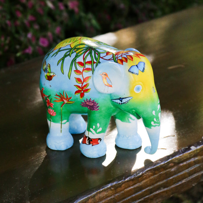 ART DÉCORATION DÉFILÉ D'ÉLÉPHANTS JE SUIS LA NATURE
