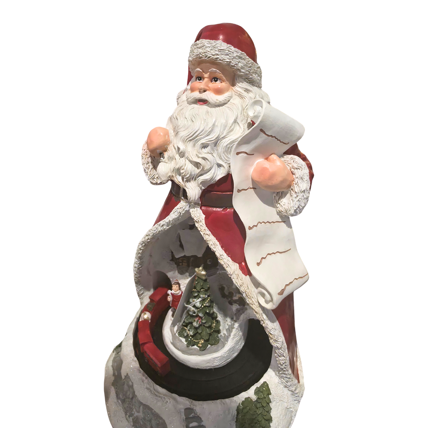 CARILLON BABBO NATALE PAESAGGIO 18X29CM IN STOCK