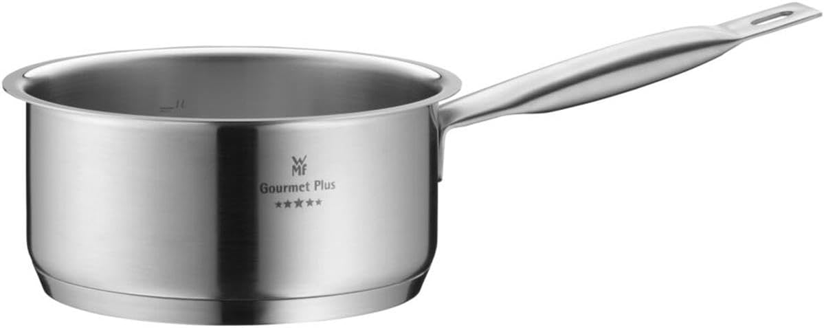 WMF GOURMET PLUS SET OF 5 POTS AND 4 LIDS SATIN STEEL 