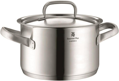WMF GOURMET PLUS SET DA 5 PENTOLE E 4 COPERCHI ACCIAIO SATINATO