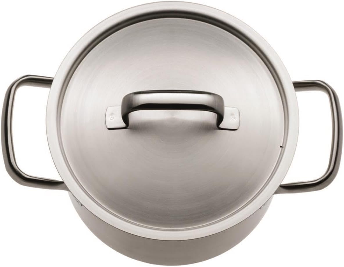 WMF GOURMET PLUS SET OF 5 POTS AND 4 LIDS SATIN STEEL 