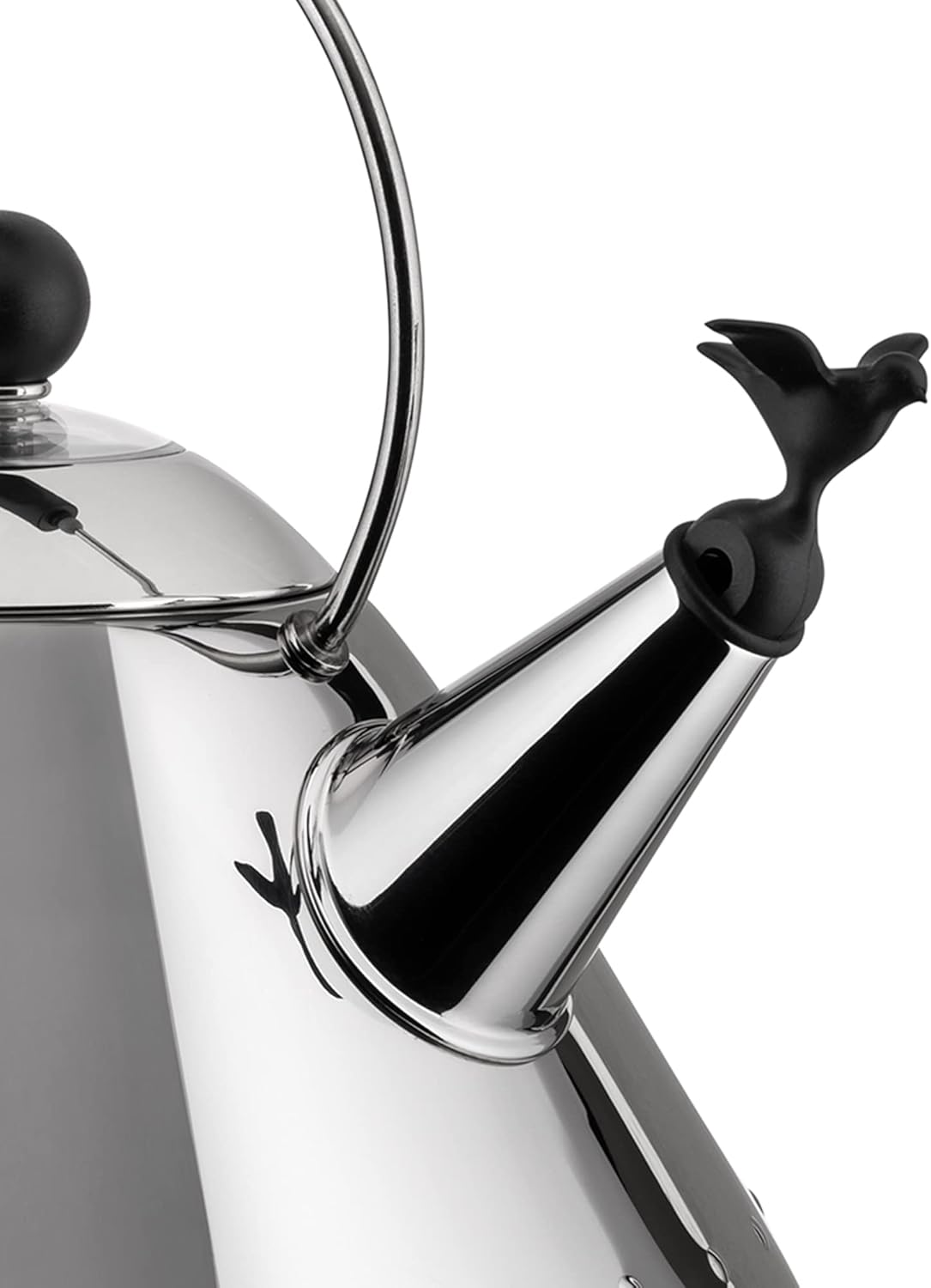 BOUILLOIRE ALESSI AVEC POIGNÉE SIFFLANTE EN FORME D'OISEAU 