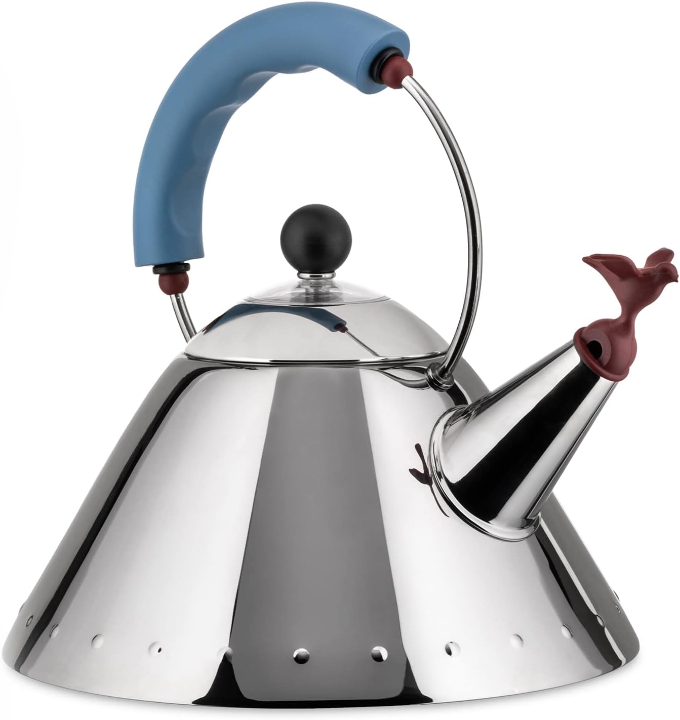 BOUILLOIRE ALESSI AVEC POIGNÉE SIFFLANTE EN FORME D'OISEAU 