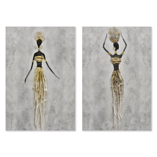 AGAVE QUADRI RITRATTO D'AFRICA - SET 2 PZ. (VISTA 3D)