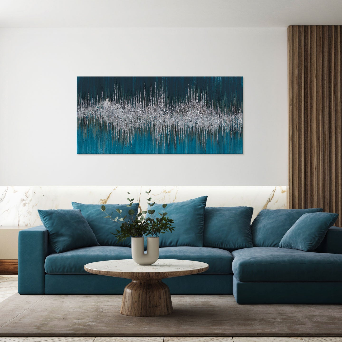 AGAVE QUADRI DARK BLUE ART