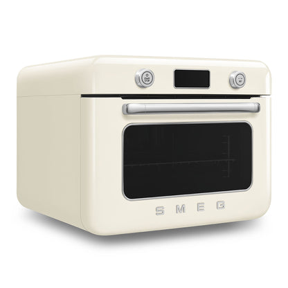 SMEG FORNO COMBINATO A VAPORE DA APPOGGIO COLORE PANNA