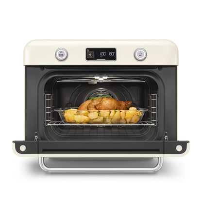 SMEG FORNO COMBINATO A VAPORE DA APPOGGIO COLORE PANNA