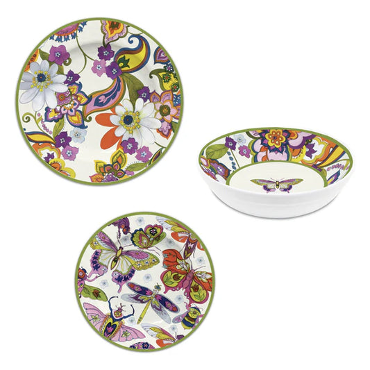 BACI MILANI SERVIZIO PIATTI 18 PZ COLLEZIONE AMAZZONIA