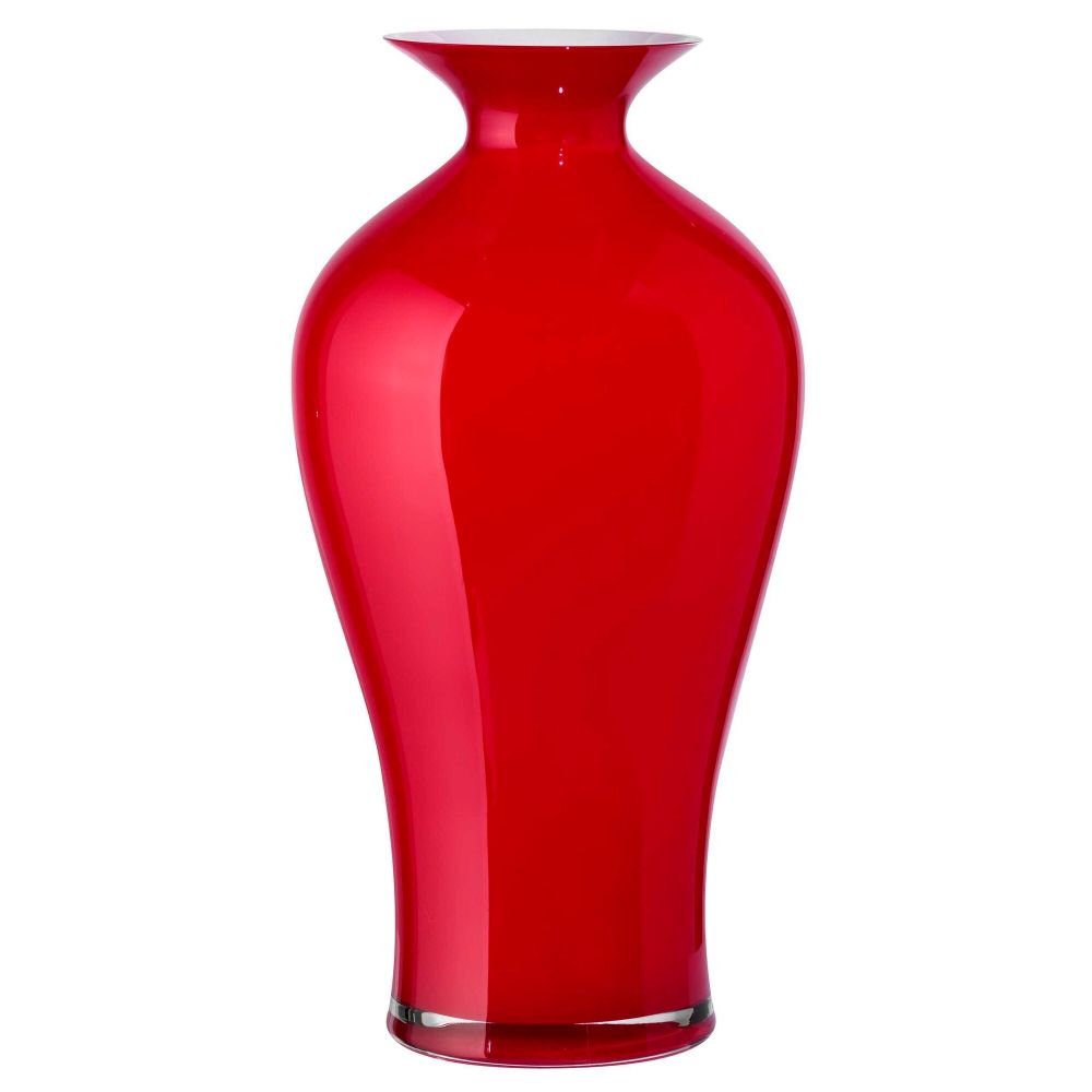 ONLYLUX VASE OPALE ROUGE 42CM