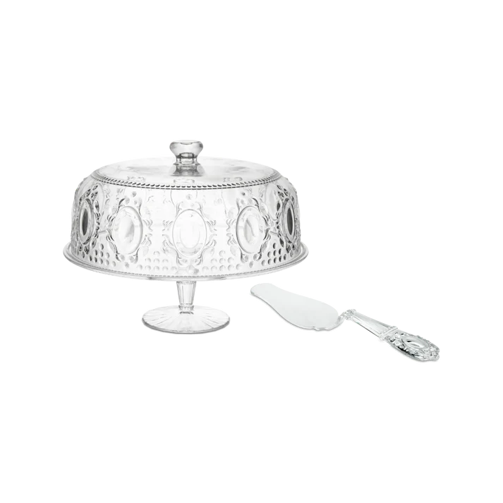 BACI MILANO SET ALZATA TORTA + PALETTA TORTA BAROQUE & ROCK ANNIVERSARY