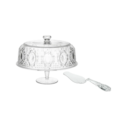 BACI MILANO SET ALZATA TORTA + PALETTA TORTA BAROQUE & ROCK ANNIVERSARY