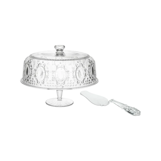 BACI MILANO SET ALZATA TORTA + PALETTA TORTA BAROQUE & ROCK ANNIVERSARY