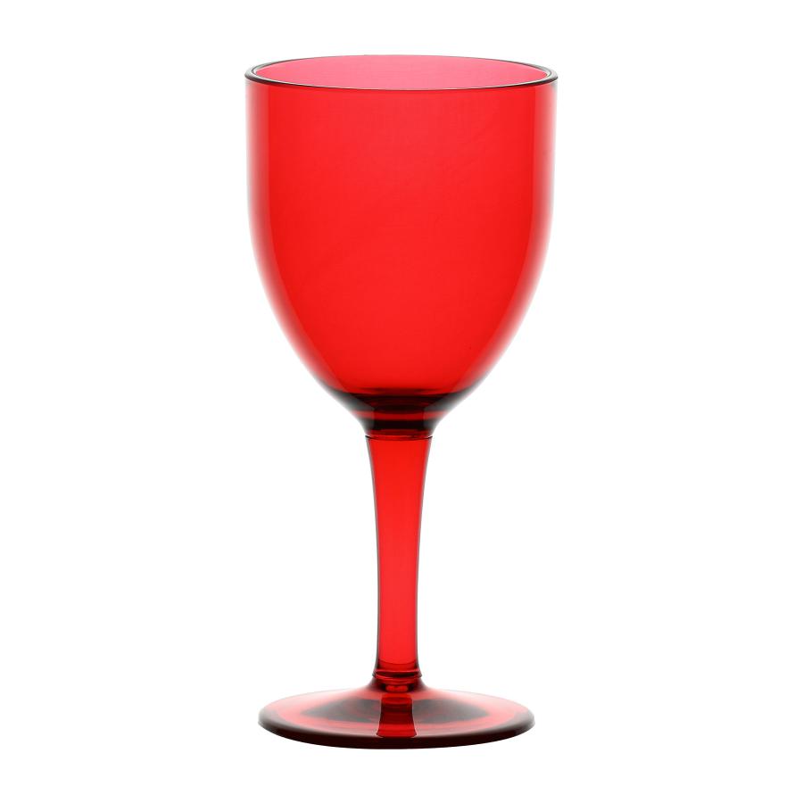 ROSE E TULIPANI SET 6 BICCHIERI VINO FIABA IN POLICARBONATO