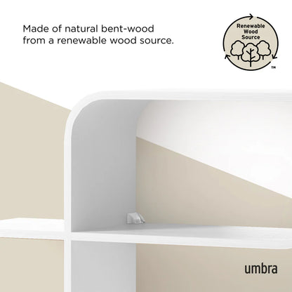 UMBRA MONTAGE WALL SHELF (WHITE)